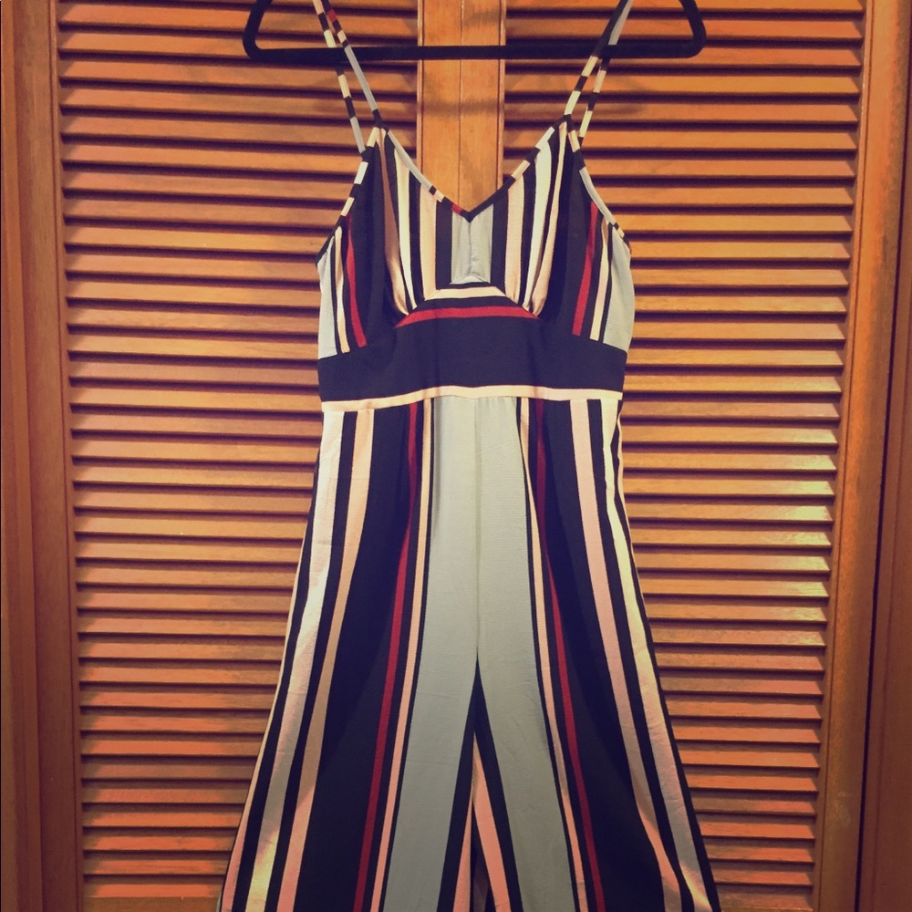 Angie striped jumpsuit